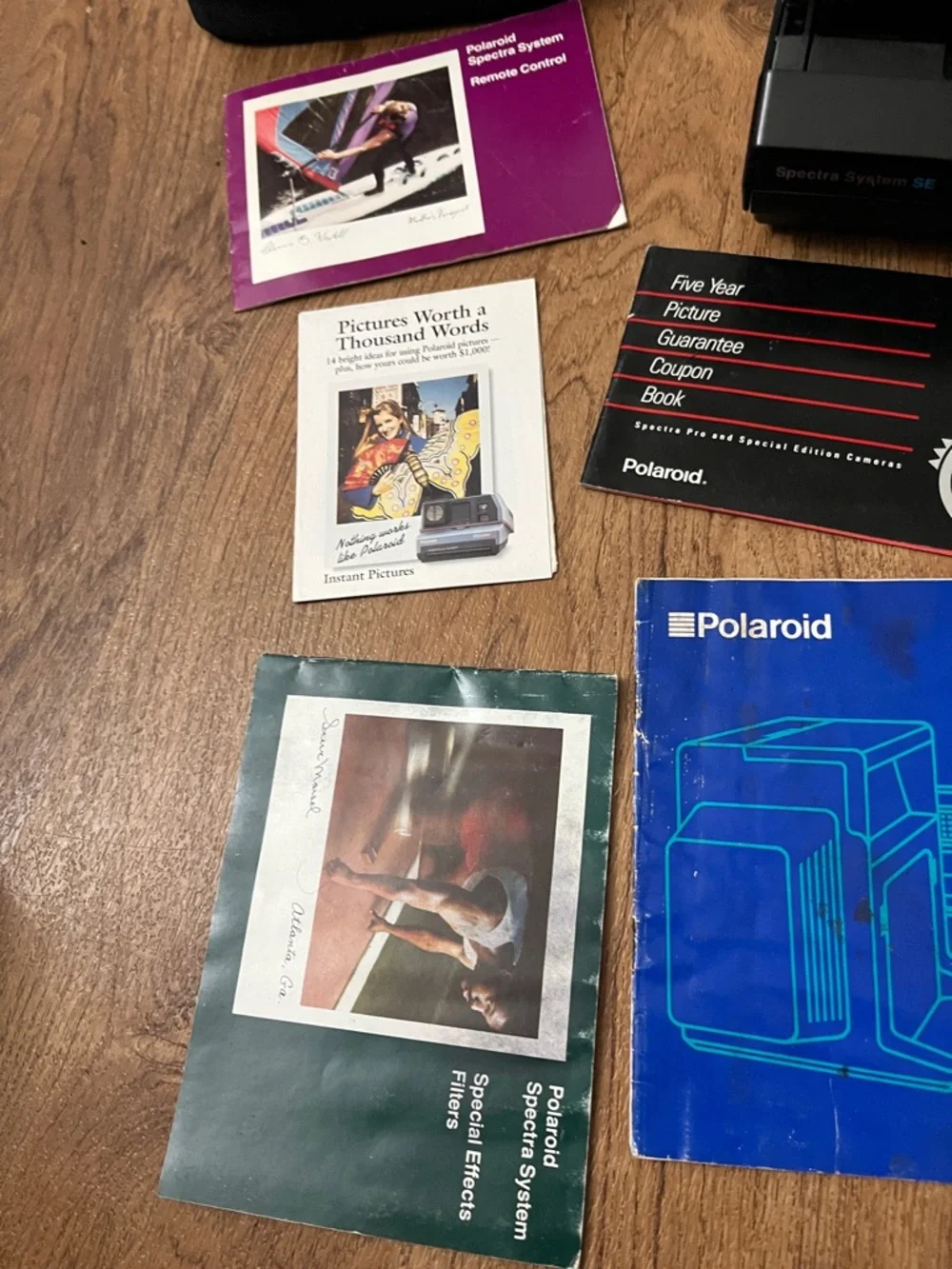 VINTAGE POLAROID SPECTRA SE INSTANT FILM CAMERA bundle - UNTESTED